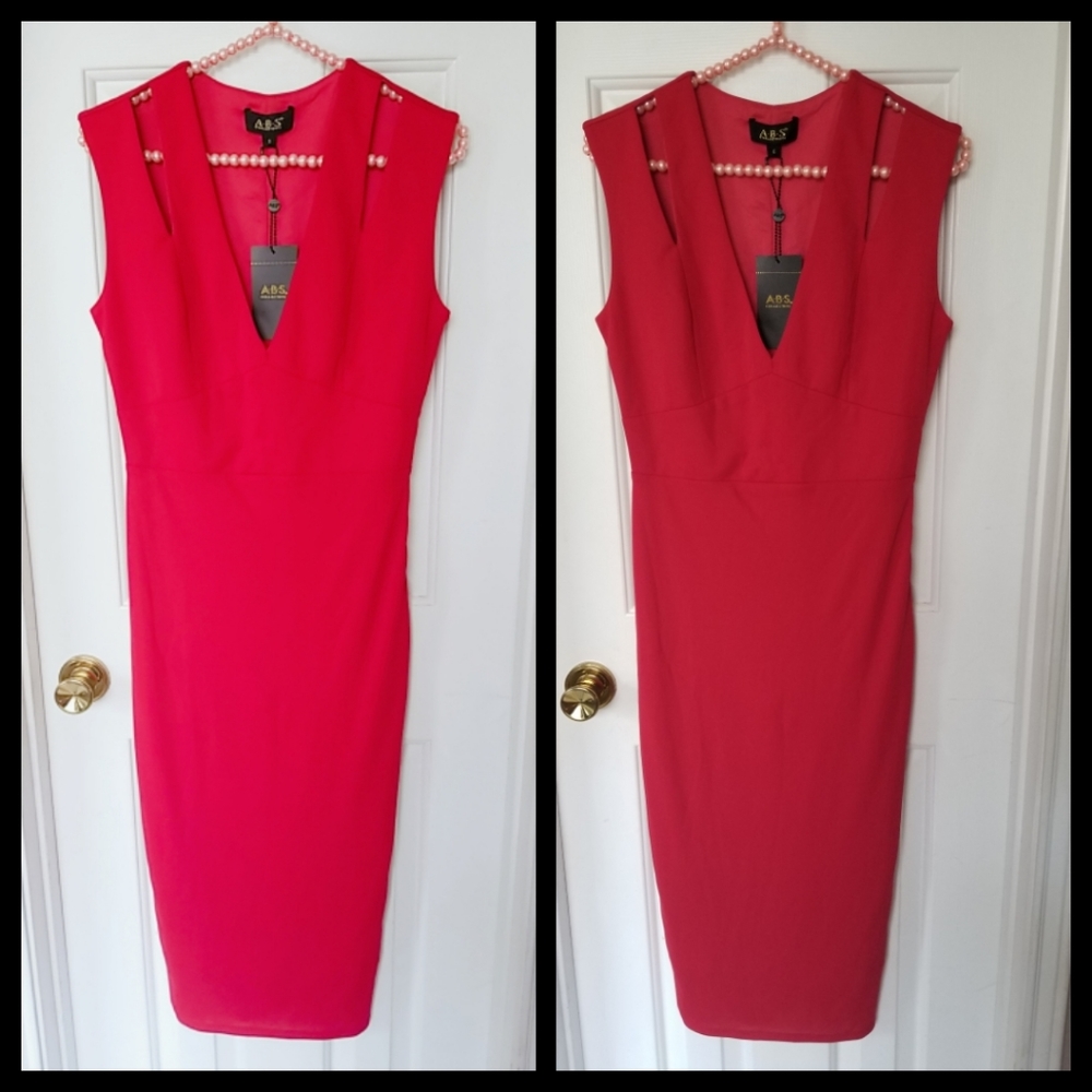 ABS red dress